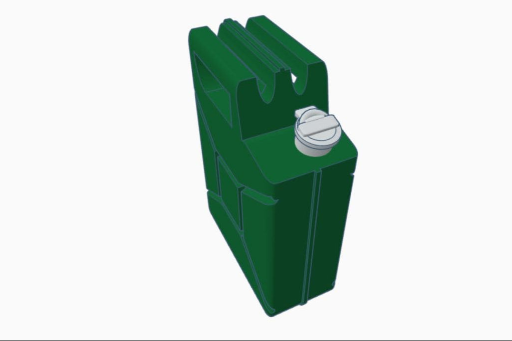 CAD Zeichnung DorrModellbau Benzinkanister in H0 1 87