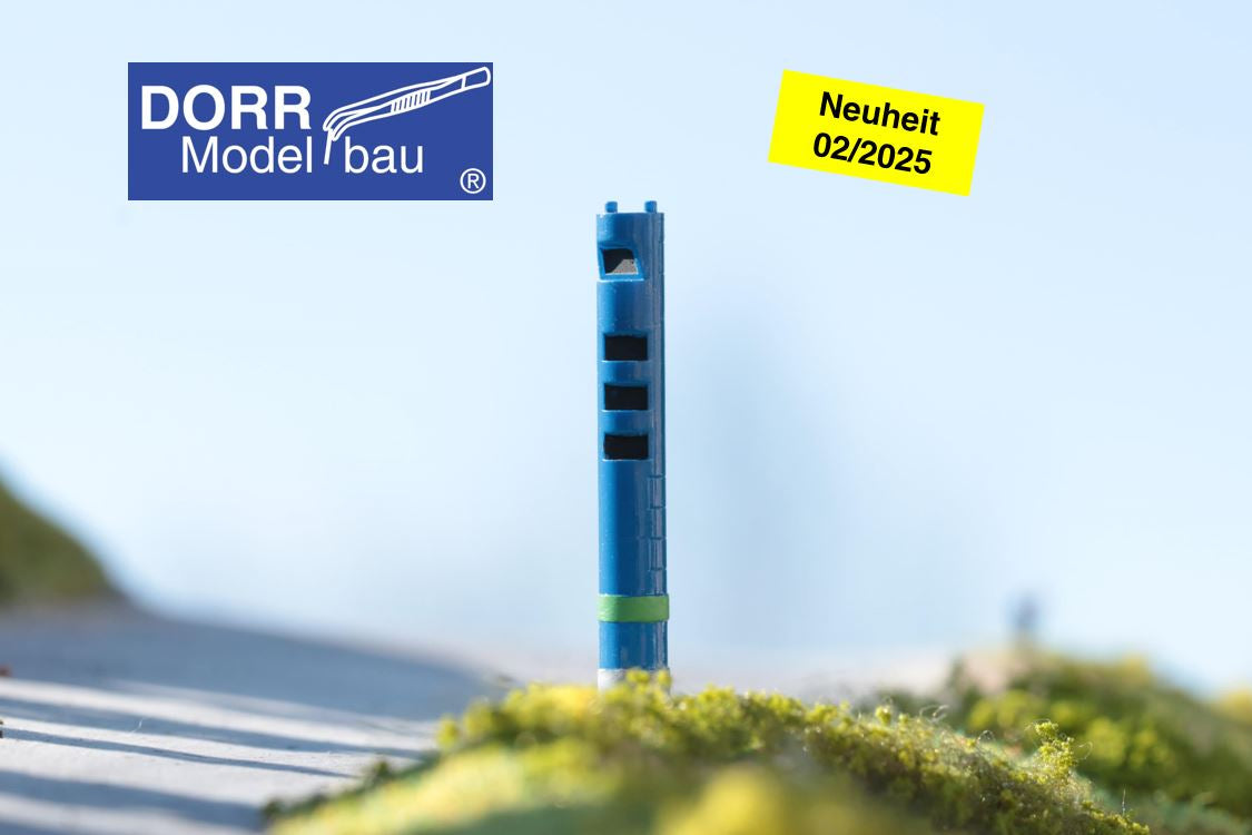 Neuheit 02/2025 - DorrModellbau LKW Mautsäule im Abendlicht einer Landstraße