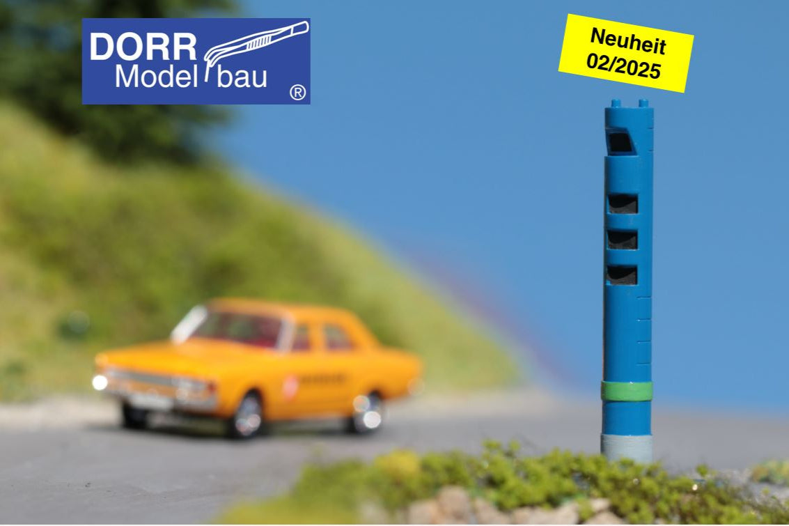 Neuheit 02/2025 - DorrModellbau LKW Mautsäule für Bundesstraßen und Landstraßen