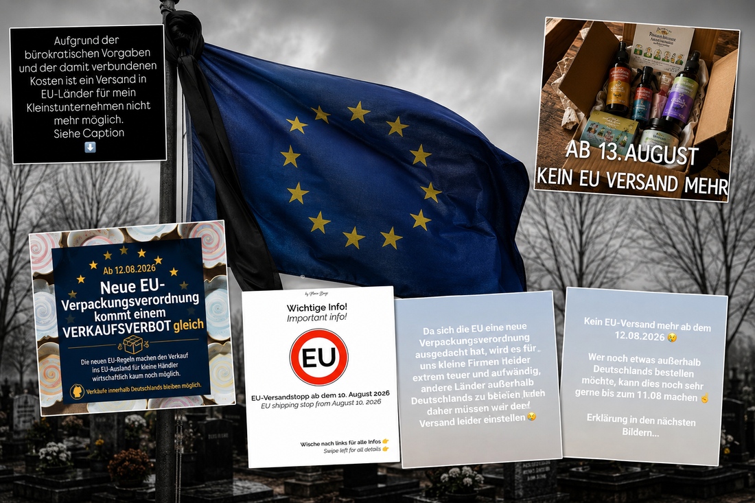 Kleinunternehmer stellen den EU-weiten Versand ein.