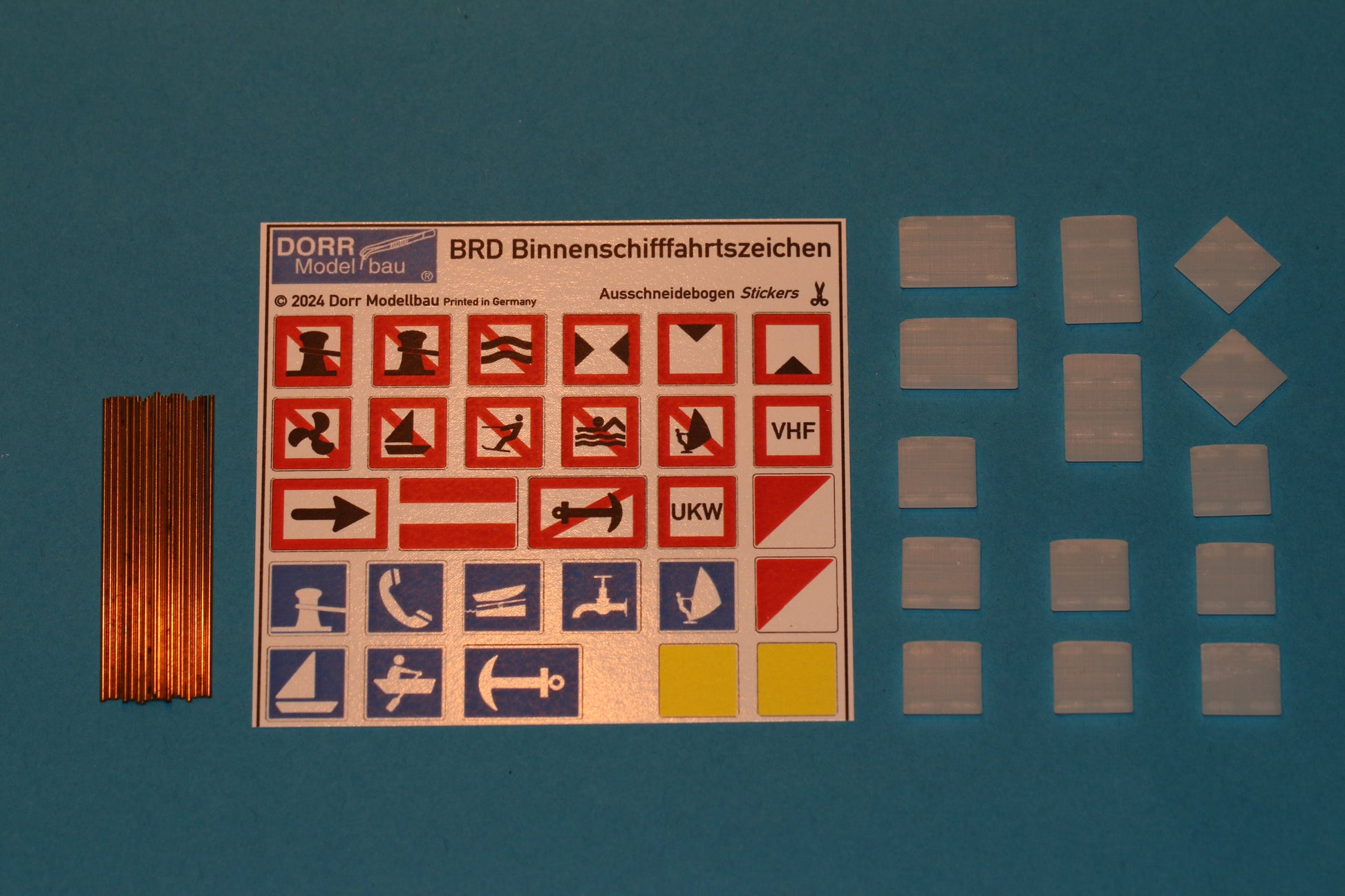 Maßstabsgetreuer Bausatz für die Ausgestaltung von Binnenschifffahrtswegen in H0 (1:87)  von Dorr Modellbau Lieferumfang