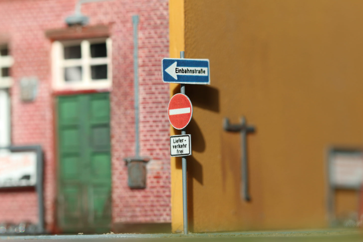 Einbahnstraßen Schild von Dorr Modellbau