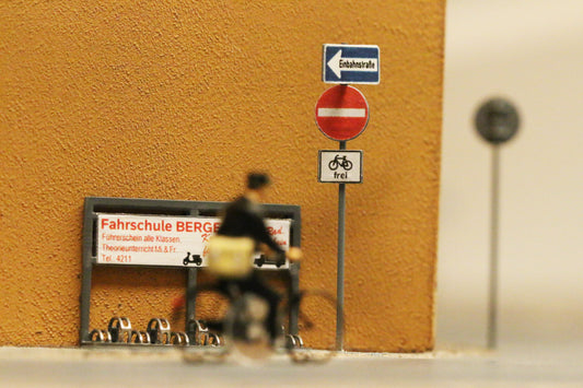 Verkehrszeichen - Einbahnstraßen - Set H0 (1:87)