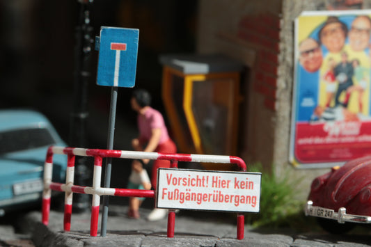 Fussgänger-Sperren H0 (1:87)