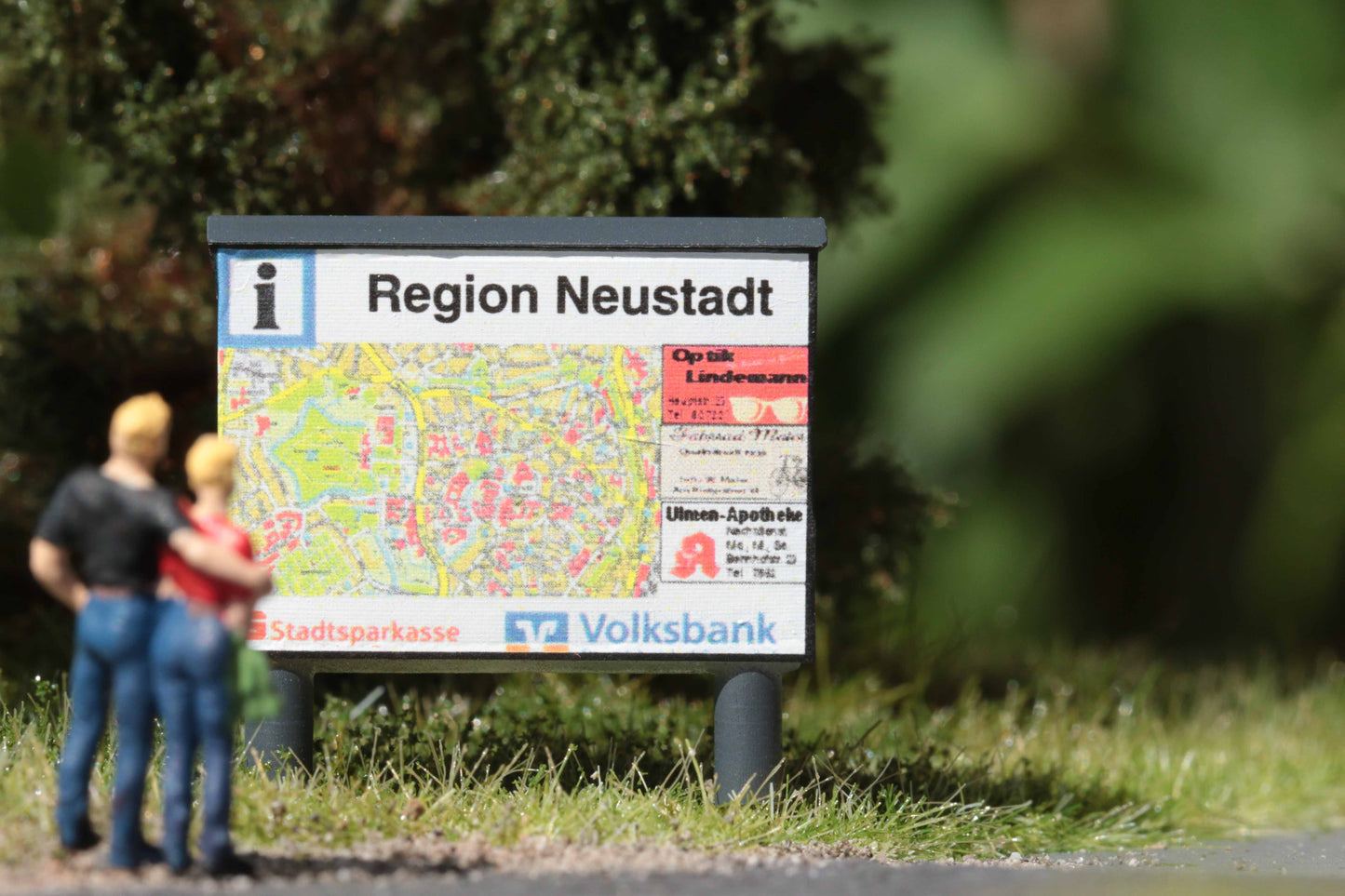 Illuminated information board H0 (1:87)