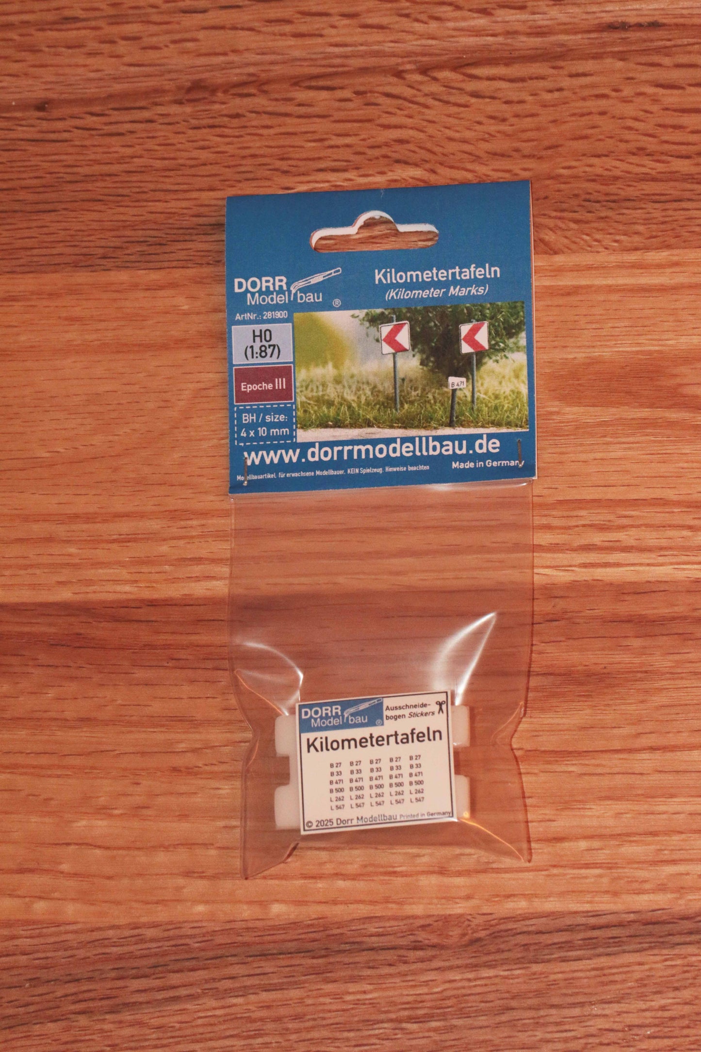 Dorr Modellbau Kilometertafeln in der OVP