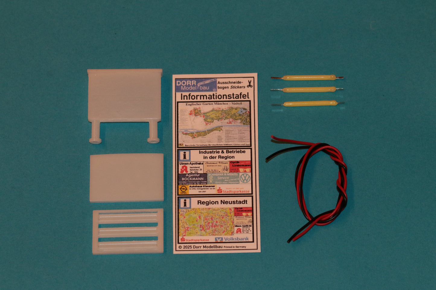 Illuminated information board H0 (1:87)