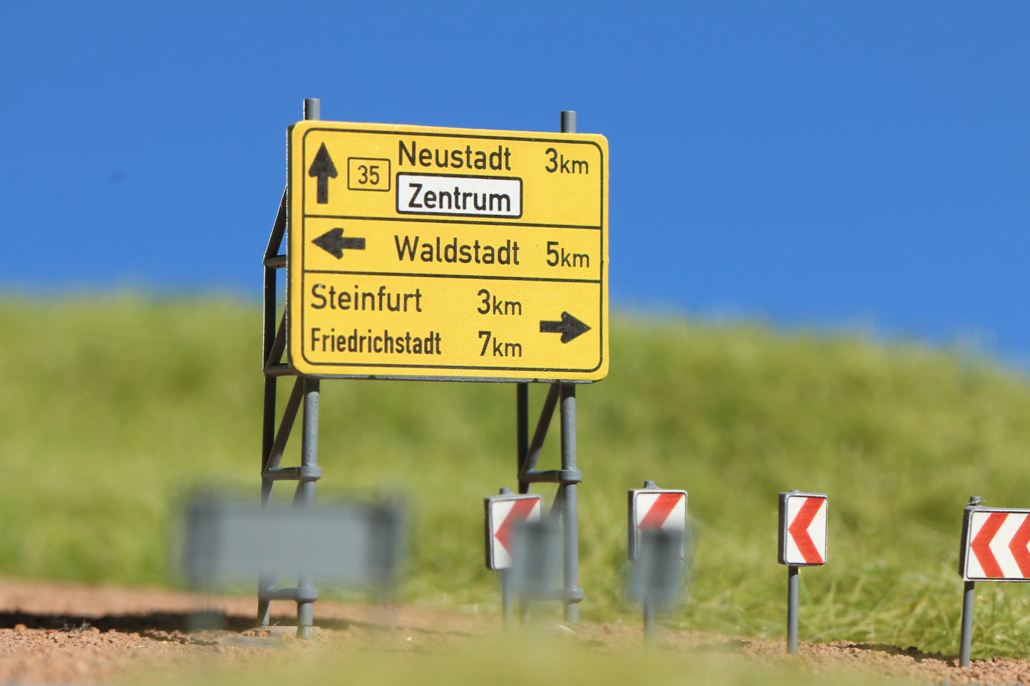 Wegweiser für Landstraßen H0 (1:87)