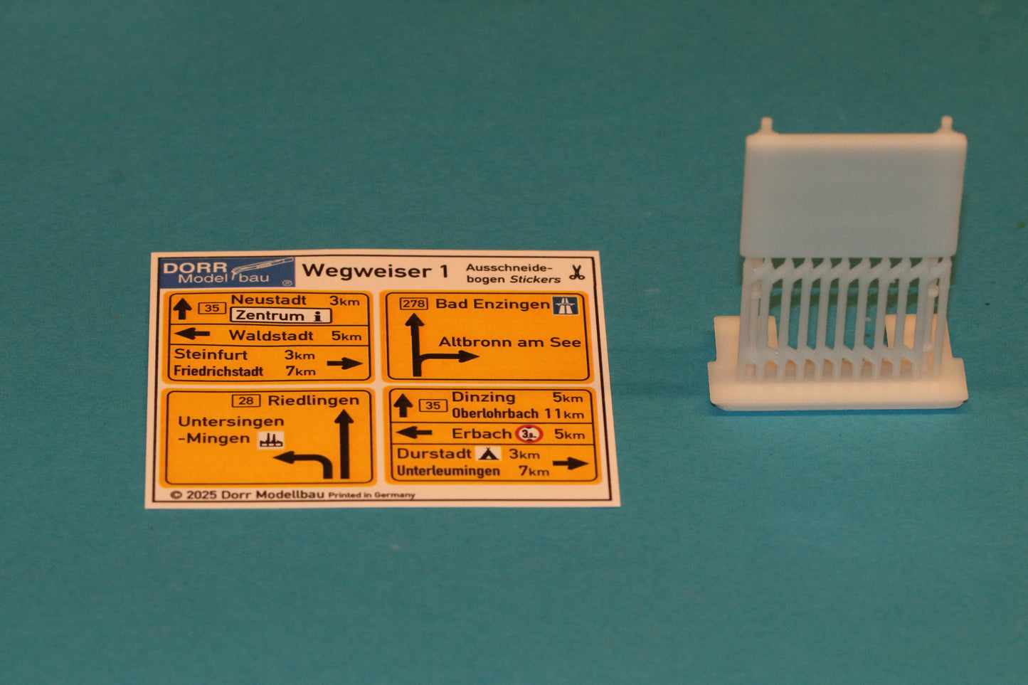 Wegweiser für Landstraßen H0 (1:87)