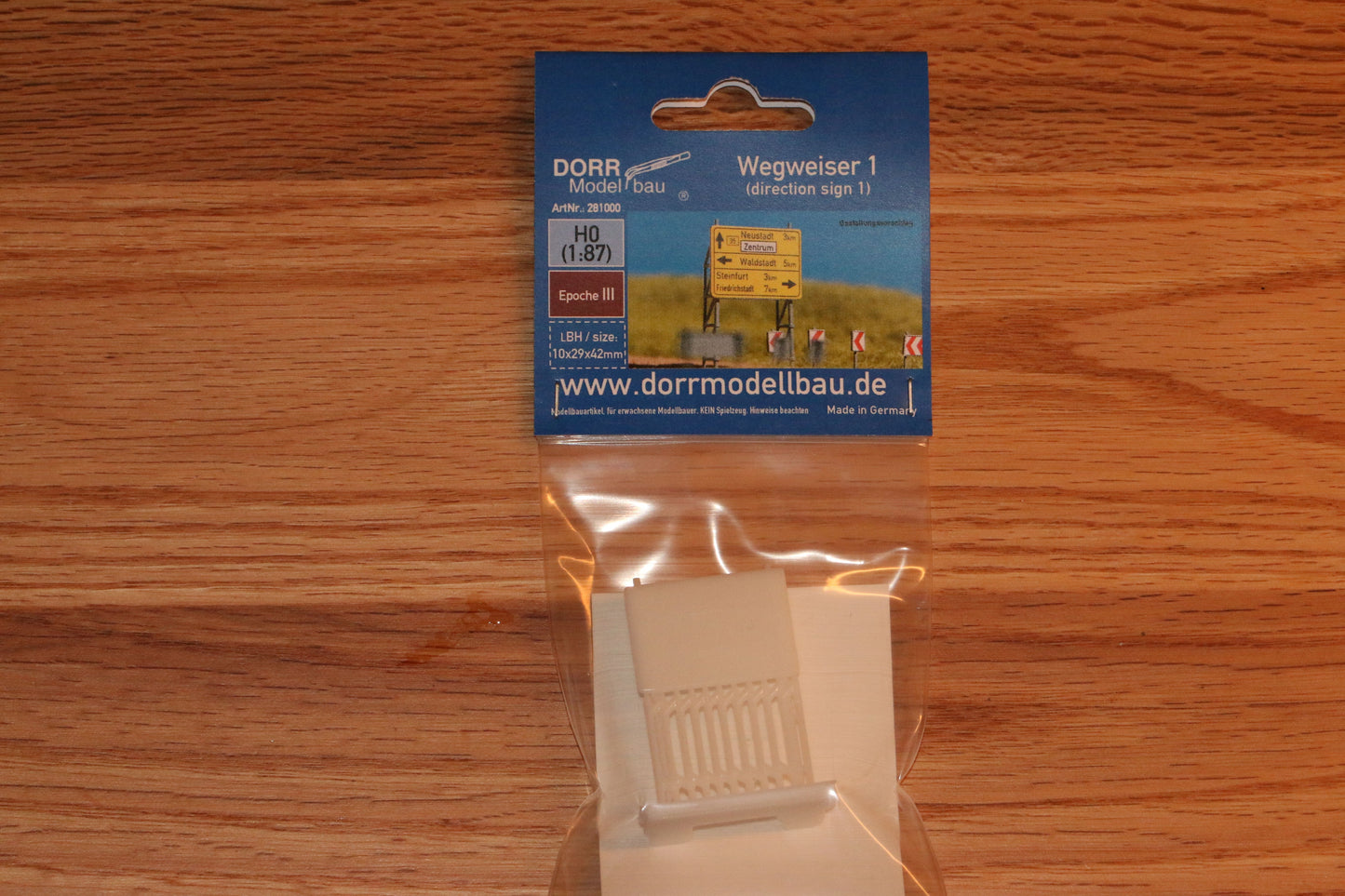 Wegweiser für Landstraßen H0 (1:87)