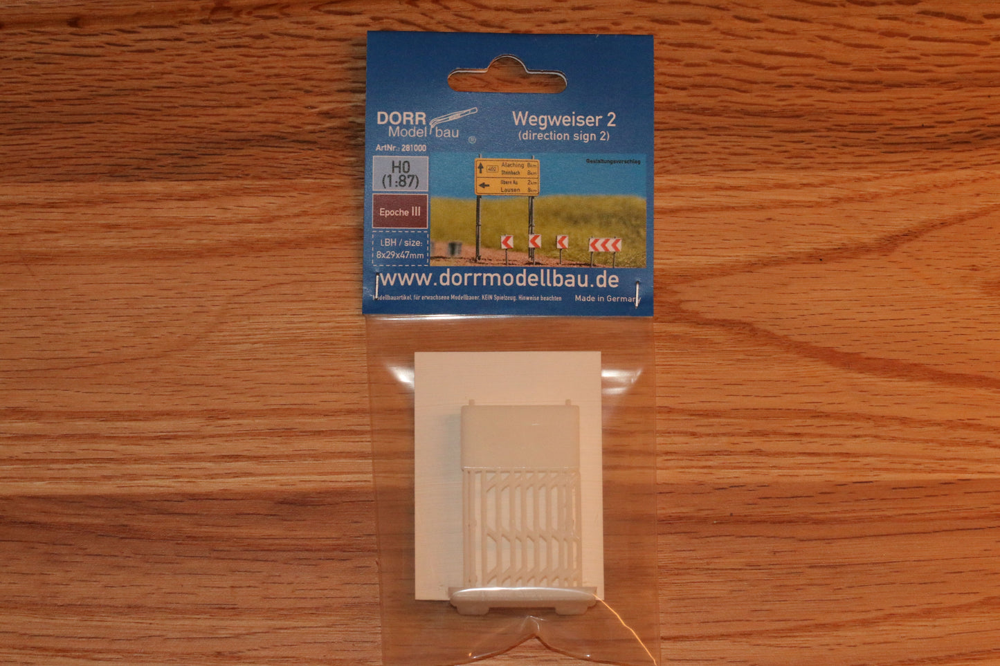Wegweiser für Landstraßen H0 (1:87)