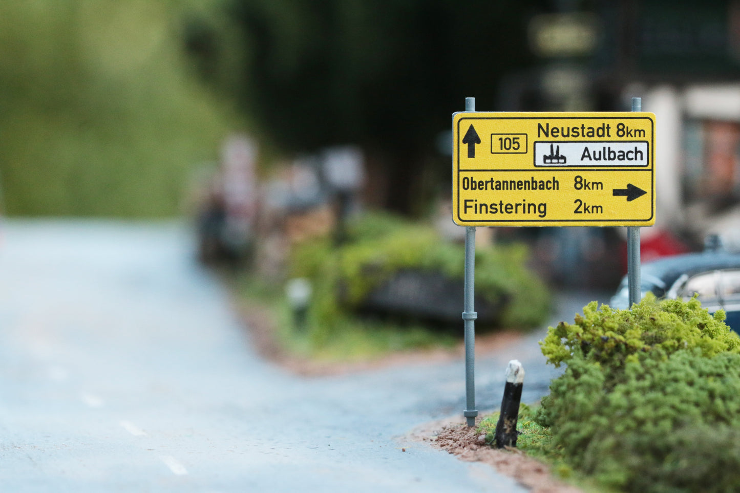 Wegweiser für Landstraßen H0 (1:87)