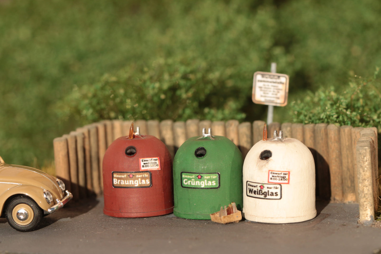 Glascontainer H0 (1:87)