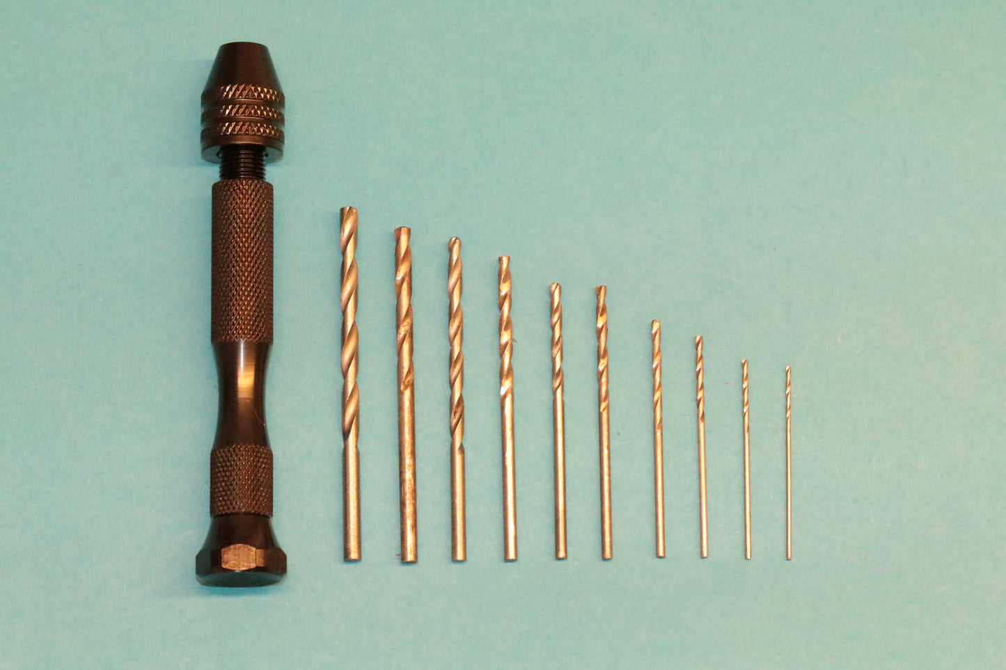 Hand drill - set with 10 drill bits