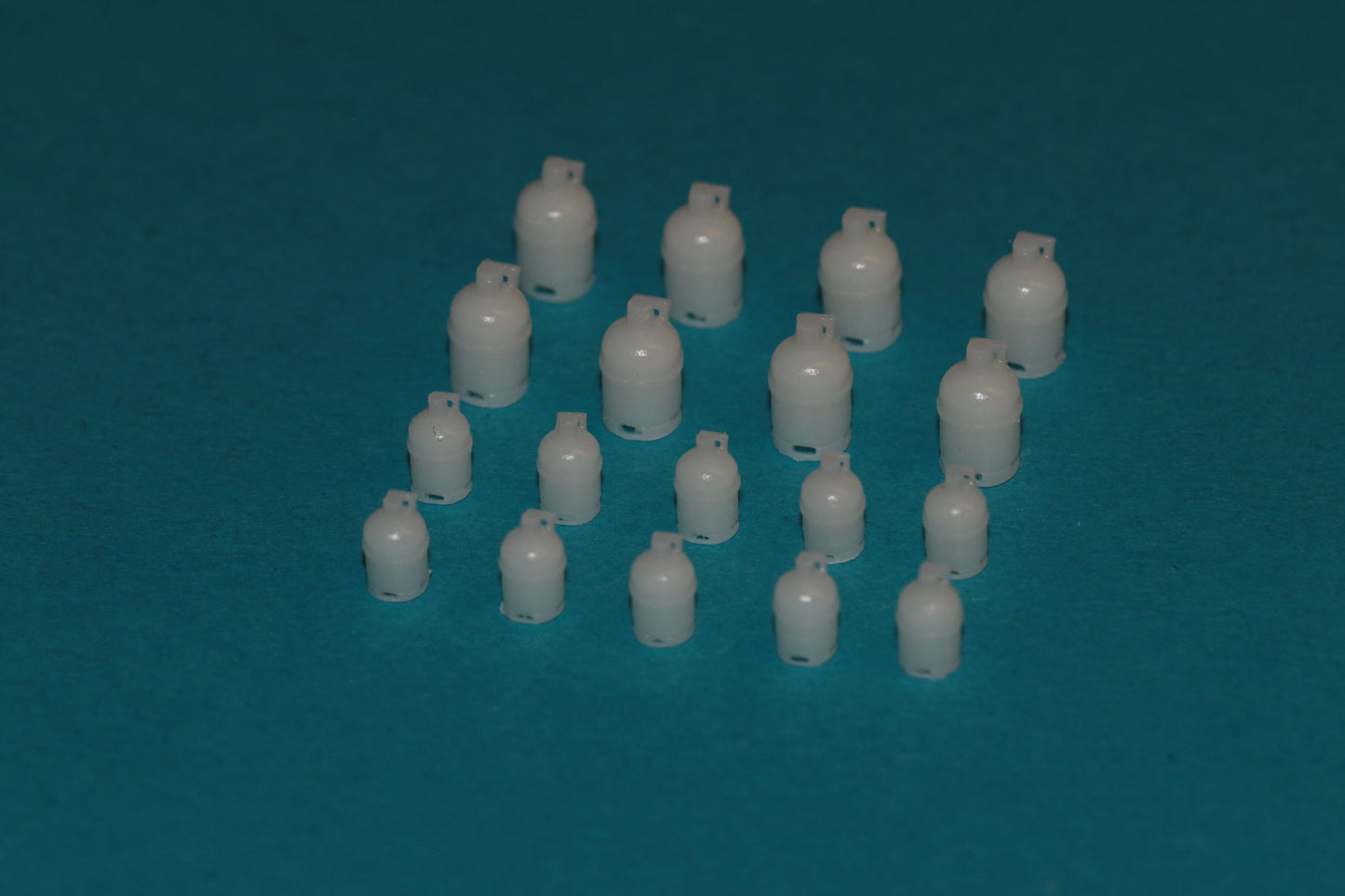 Lieferumfang der DorrModellbau Gasflaschen in H0 1:87