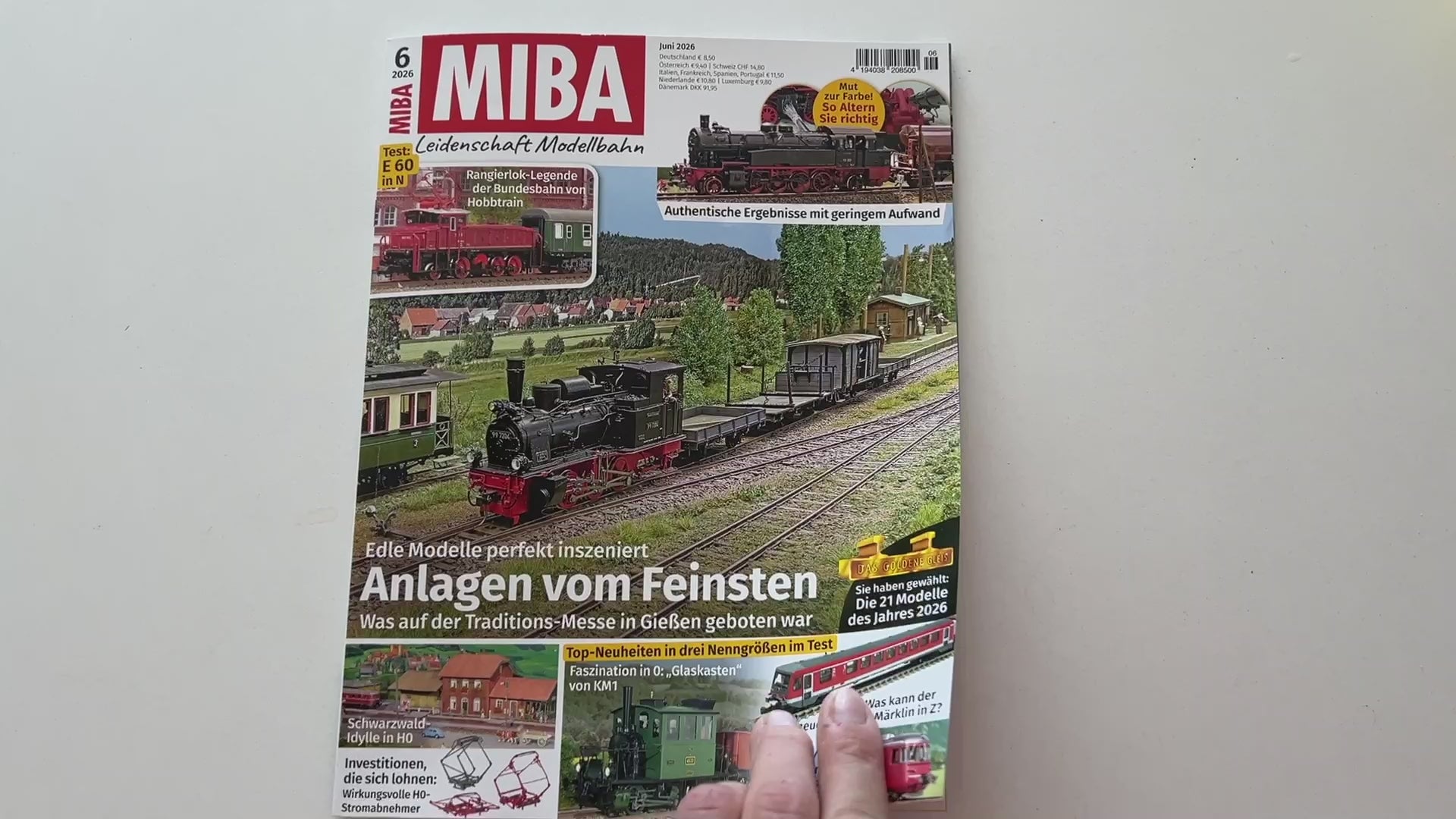 Video laden: In der Juni 2026 Ausgabe der Fachzeitschrift MIBA werden unsere neuen Produkte vorgestellt.